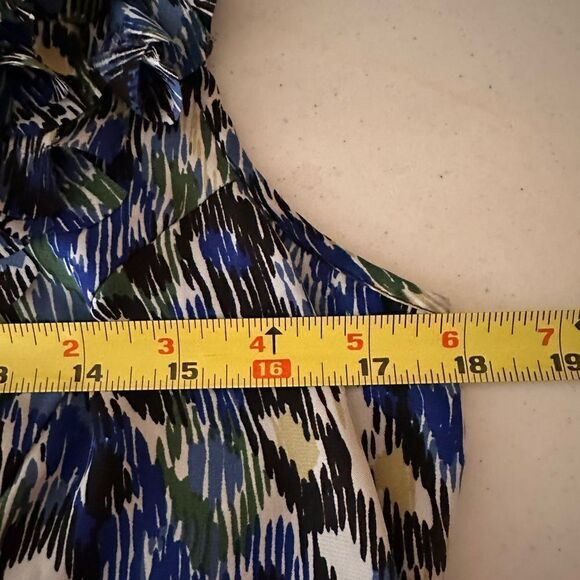 Chadwick’s blue and white fringe blouse - Picture 6 of 7